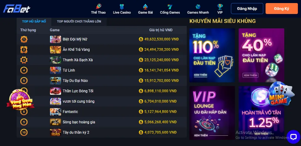 Giao diện đặt cược đá gà sf88 win